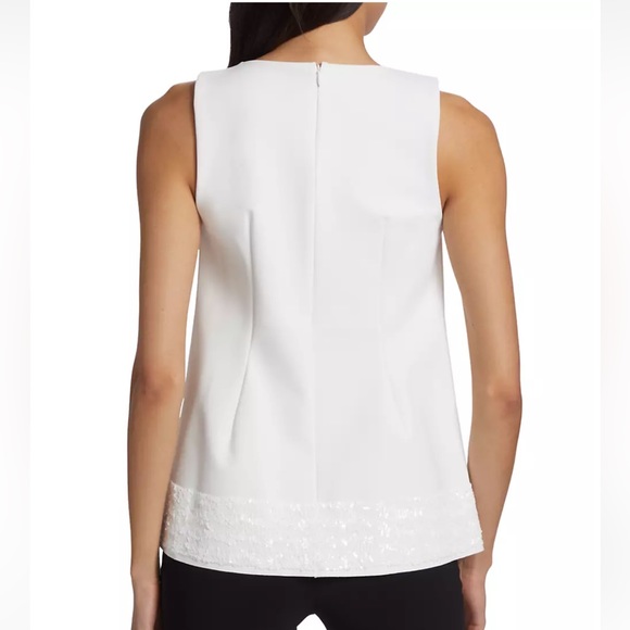 Chiara Boni La Petite Robe Aidys Paillette-Embroidered Top Size 4 NWTWF - Picture 2 of 9